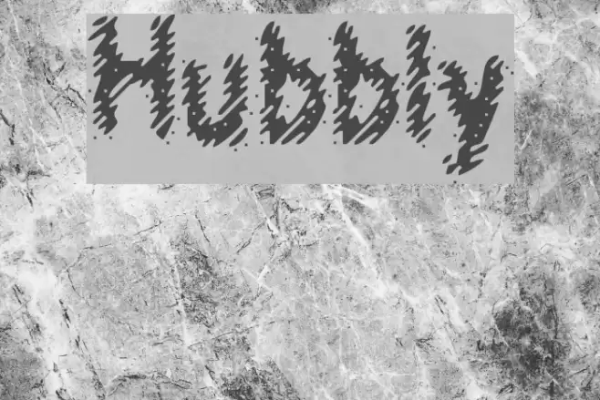 Hubbly Font examples