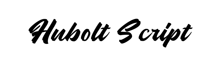 Hubolt Script  Frei Schriftart Herunterladen