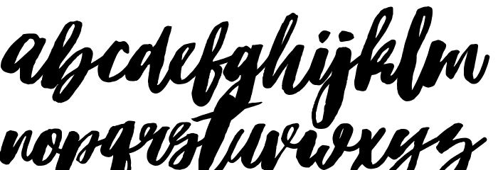 Hubster Font LOWERCASE