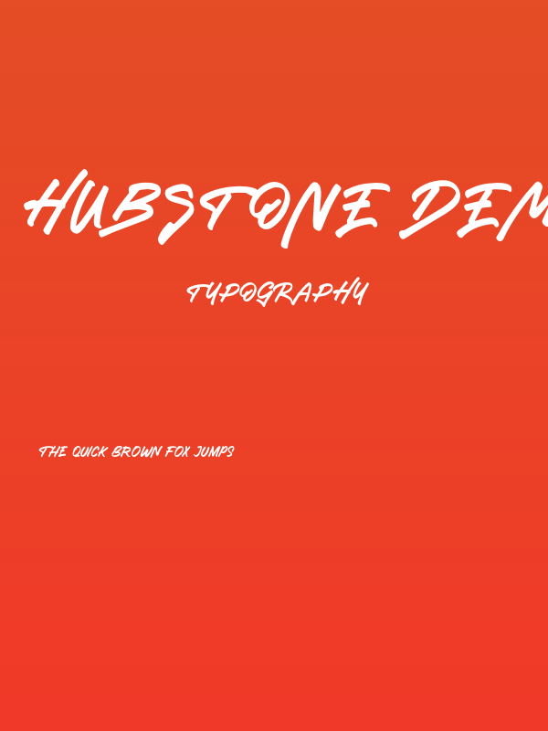 Hubstone DEMO Poster