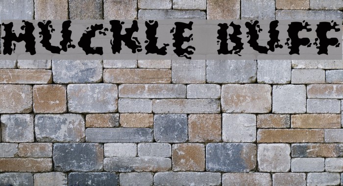 Huckle Buff Font examples