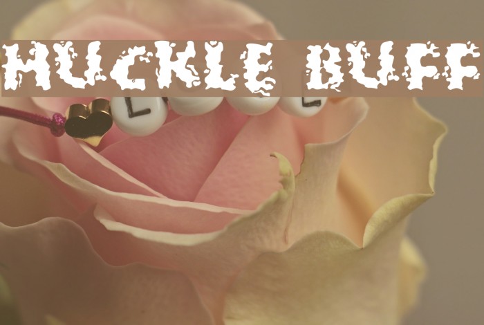 Huckle Buff Font examples