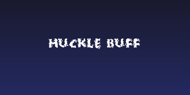 Huckle Buff Social Header