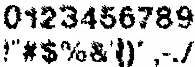 Hucris Font OTHER CHARS