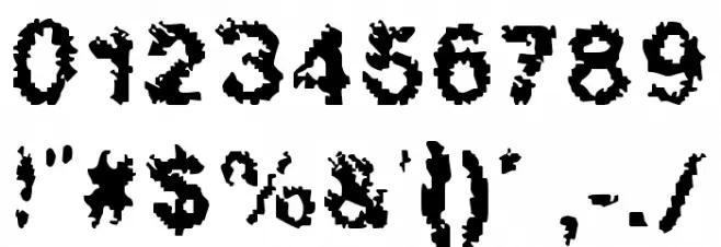 Hucris Font OTHER CHARS