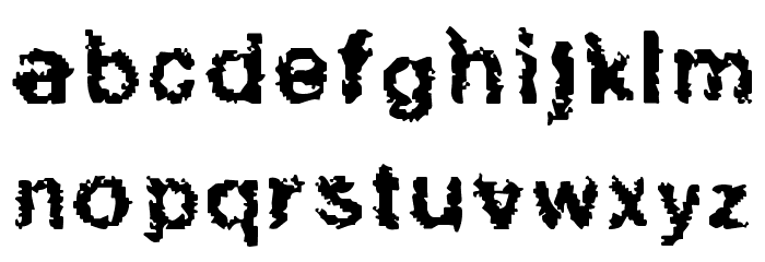 Hucris Font LOWERCASE