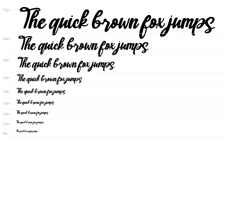 Hudiya - Modern Lovely Script Italic Waterfall