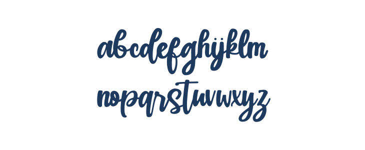 Hudiya - Modern Lovely Script Lowercase
