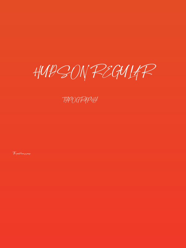 Hudson Regular Poster