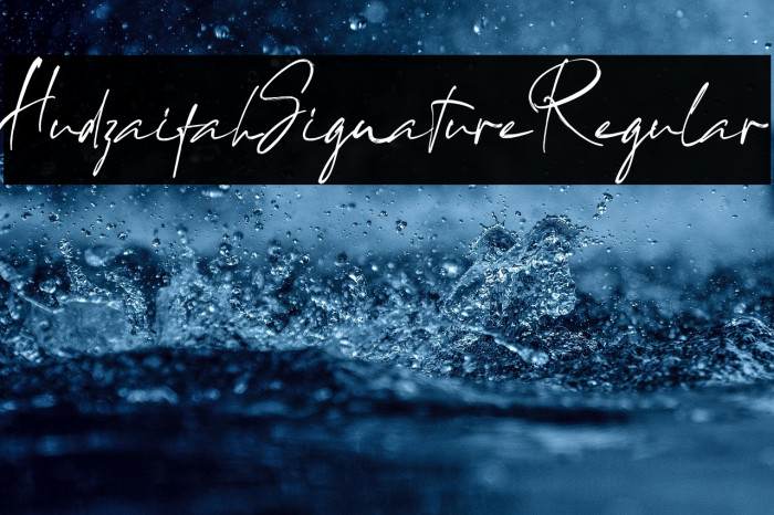 HudzaifahSignatureRegular Example 1