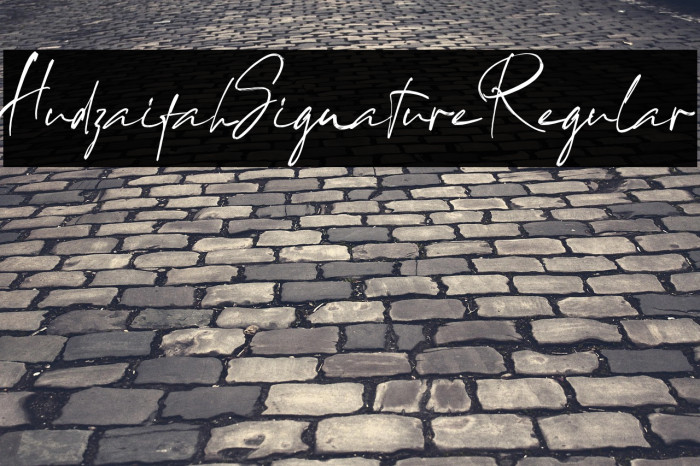 HudzaifahSignatureRegular Example 3