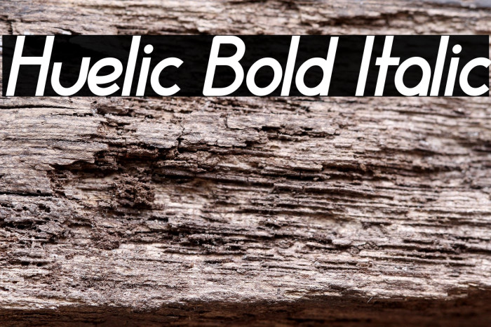 Huelic Bold Italic Example 3