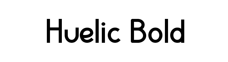 Huelic Bold  Скачать бесплатные шрифты