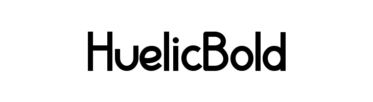 Huelic Bold  Скачать бесплатные шрифты