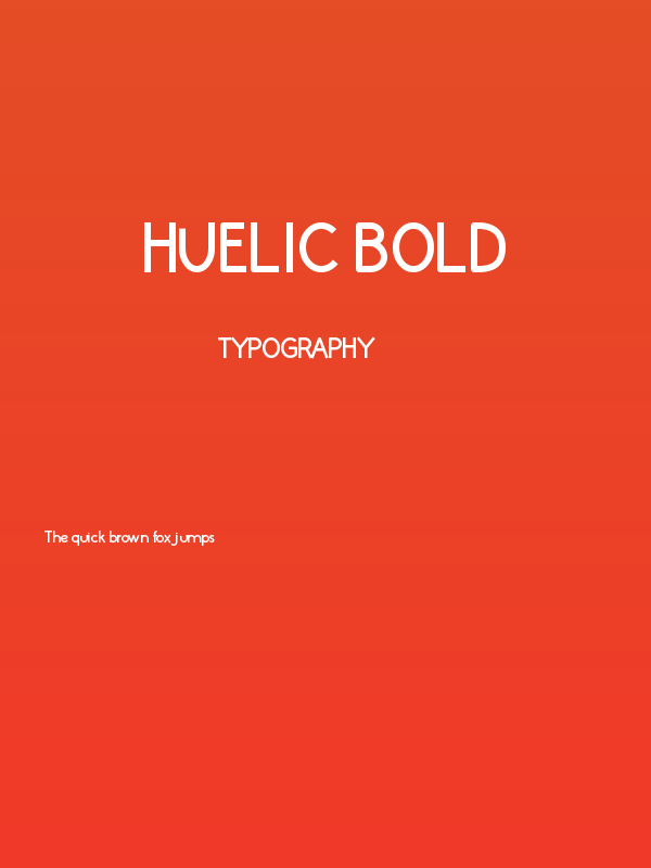 Huelic Bold Poster