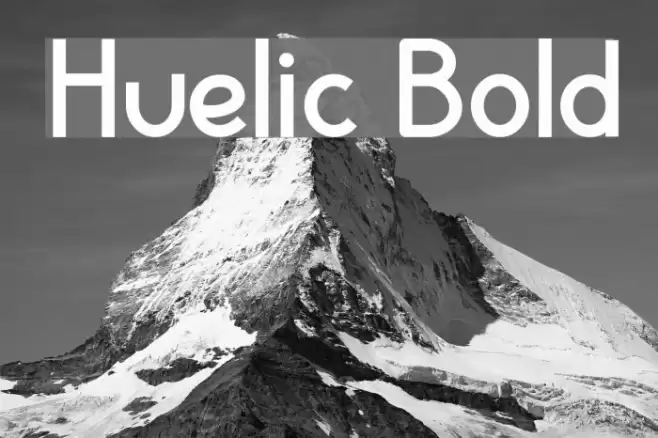 Huelic Bold Font examples