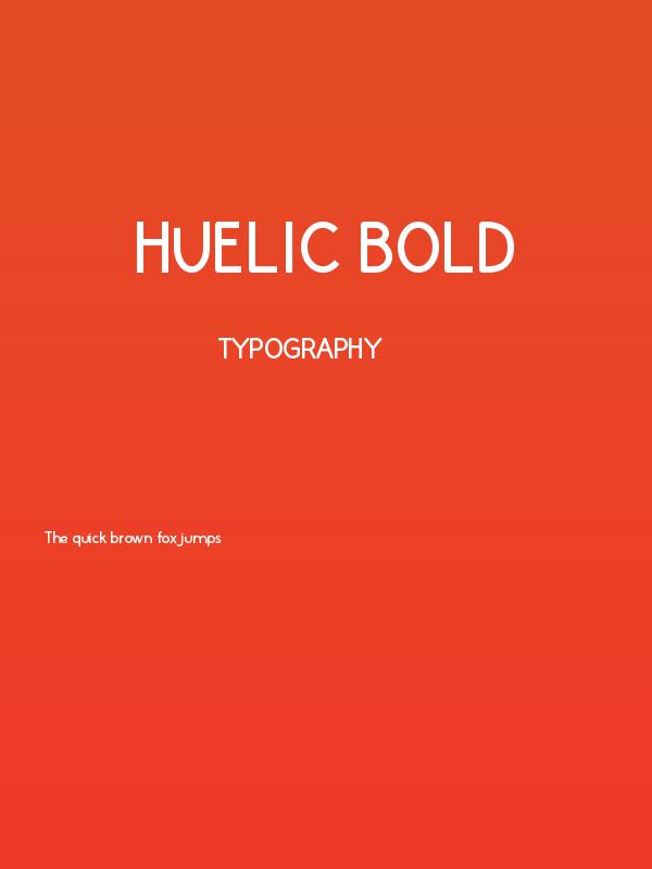 Huelic Bold Poster