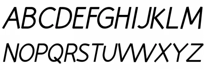 Huelic Italic Polices MAJUSCULES
