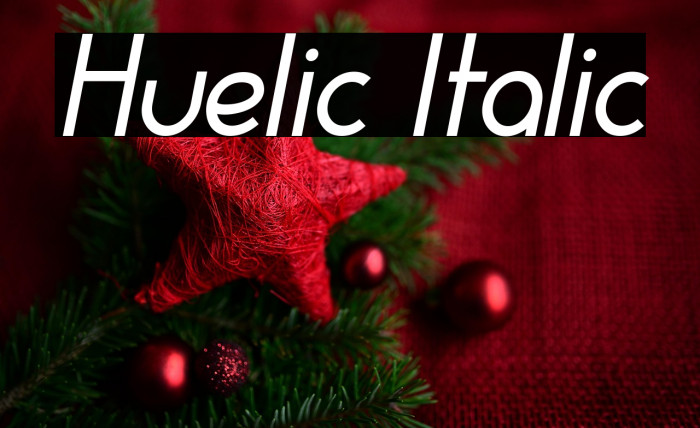 Huelic Italic Example 1