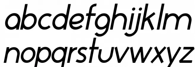 Huelic Italic Fuentes MINÚSCULAS