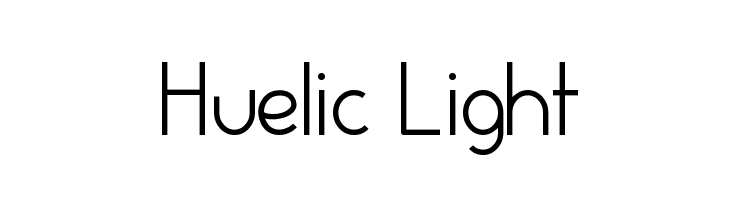 Huelic Light Font