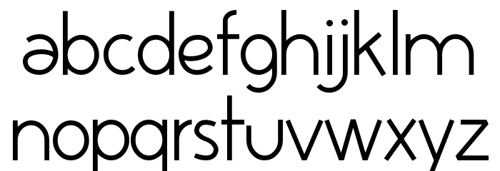 Huelic Light Font LOWERCASE