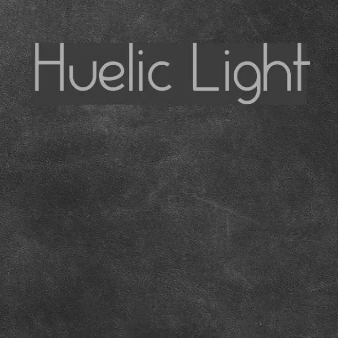 Huelic Light Font examples