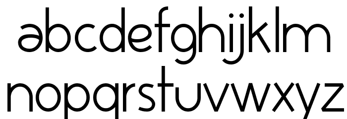 Huelic Light Font LOWERCASE