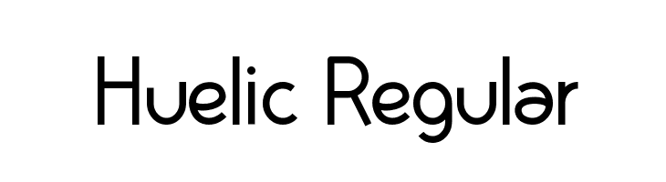 Huelic Regular  Free Fonts Download