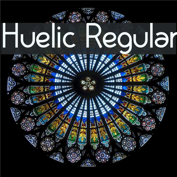 Huelic Regular Font examples