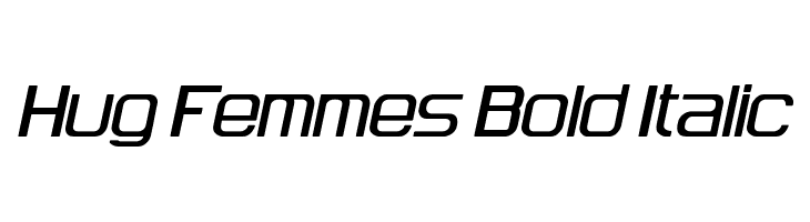 Hug Femmes Bold Italic  لخطوط تنزيل