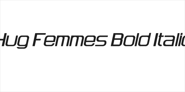 Hug Femmes Bold Italic Logo