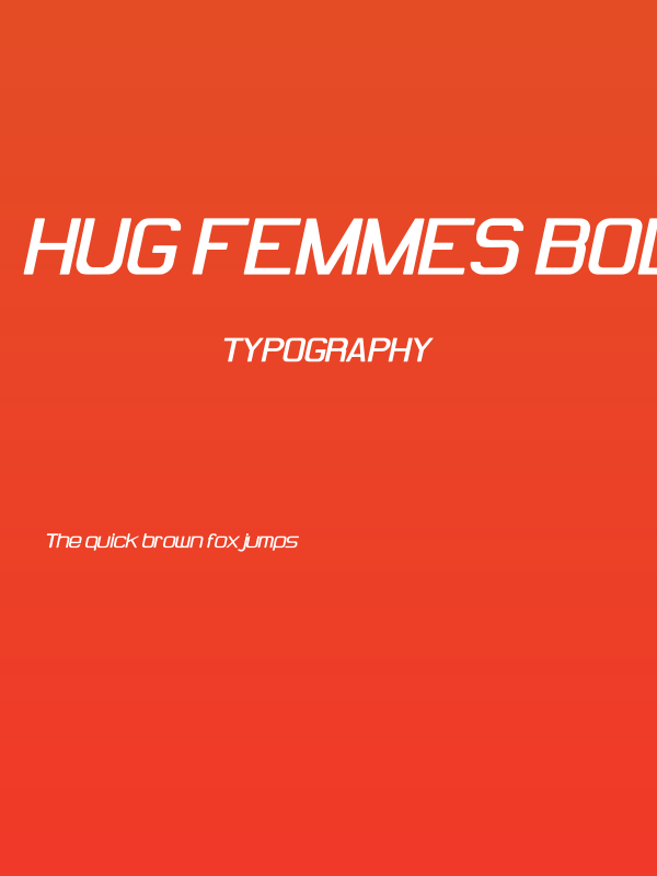 Hug Femmes Bold Italic Poster
