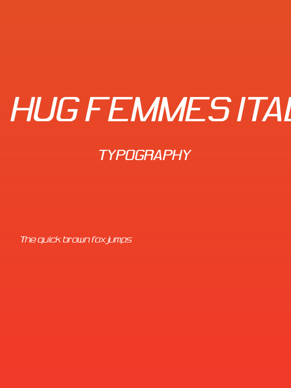 Hug Femmes Italic Poster