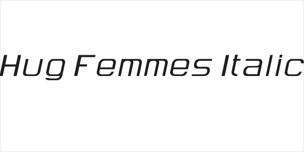 Hug Femmes Italic Logo