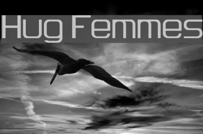 Hug Femmes Font examples