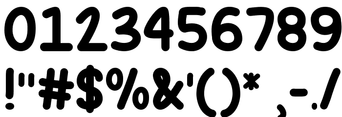 Hug Me Tight Font OTHER CHARS