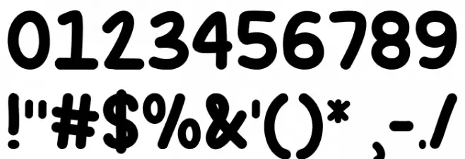 Hug Me Tight Font OTHER CHARS