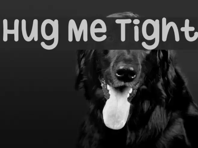 Hug Me Tight Font examples