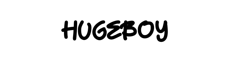 HugeBoy  font caratteri gratis