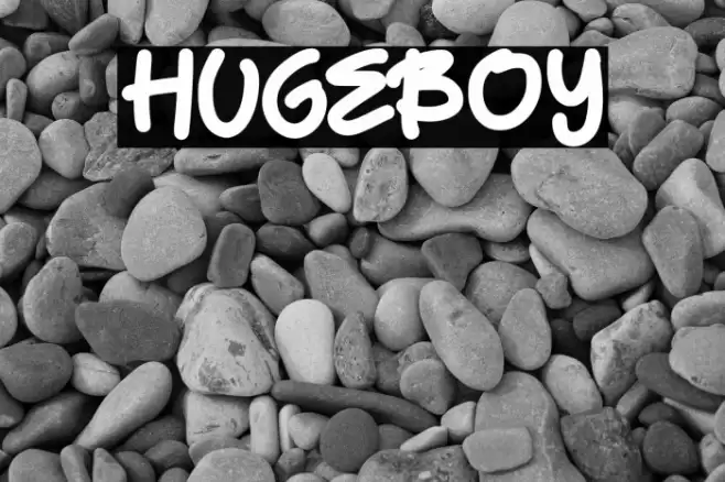 HugeBoy Font examples