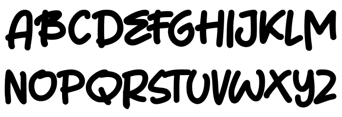 HugeBoy Font LOWERCASE