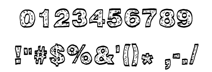 HugeParty Font OTHER CHARS