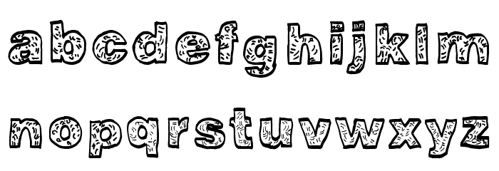 HugeParty Font LOWERCASE