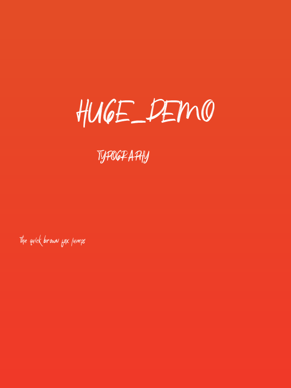 Huge_DEMO Poster