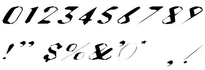 Hugenick Font OTHER CHARS