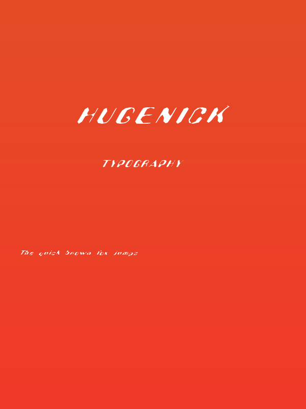 Hugenick Poster