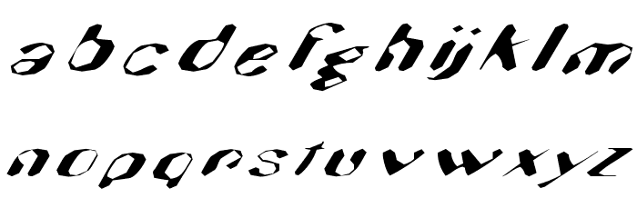 Hugenick Font LOWERCASE