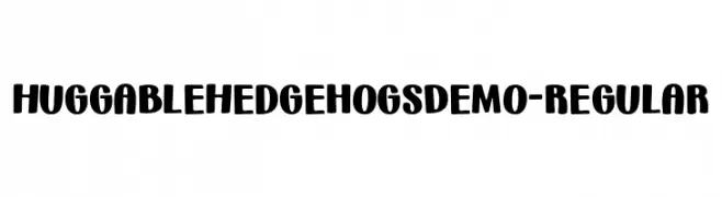 HuggableHedgehogsDemo-Regular  Fuentes Gratis Descargar