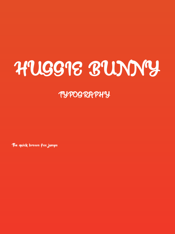 Huggie Bunny Poster